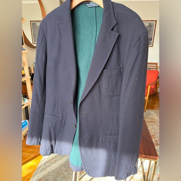 Massimo Dutti Navy Sport Coat - Picture 1 of 3